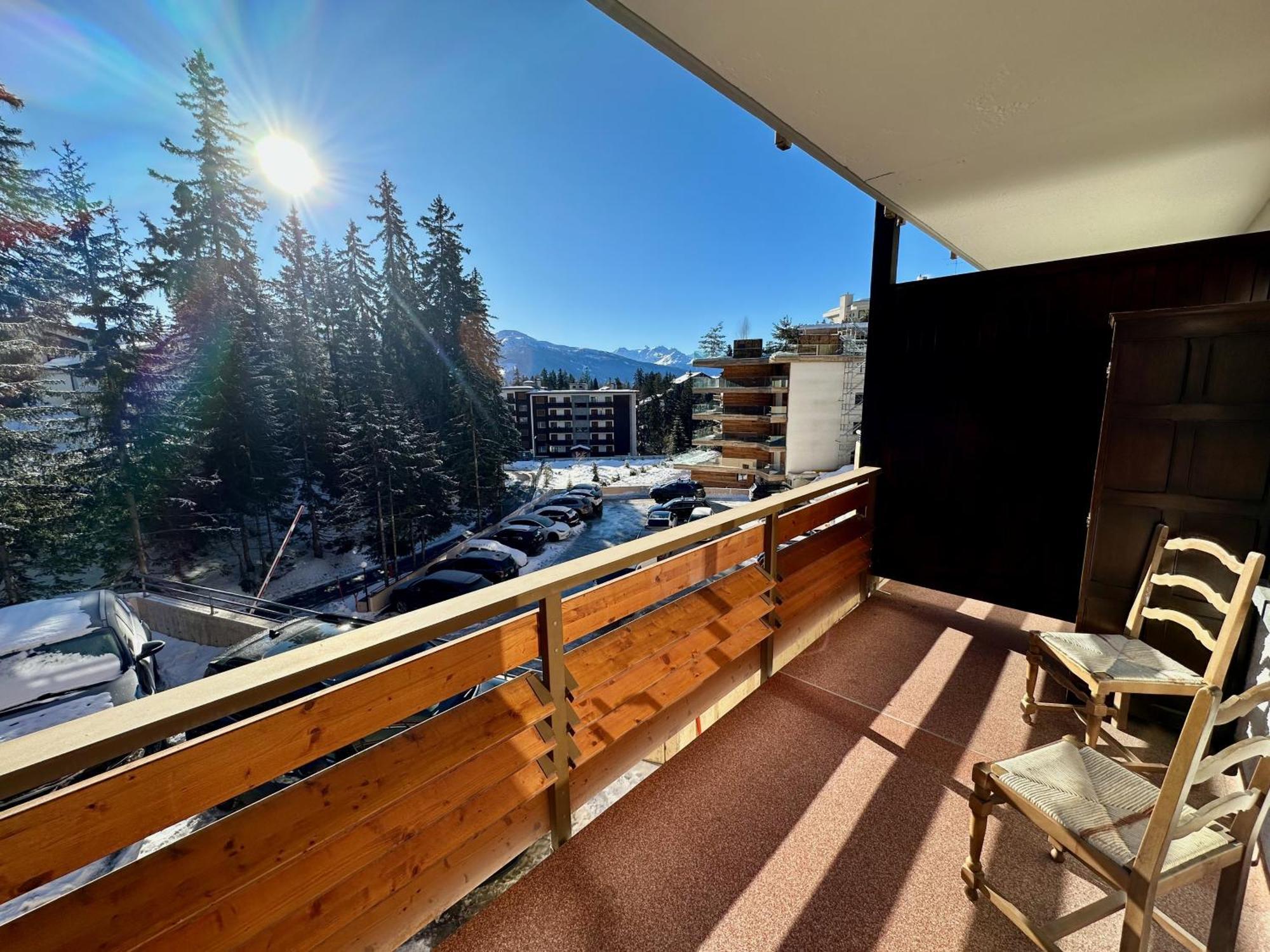 Studio Serenity, 4 Min Walk To Center! Crans-Montana Kültér fotó